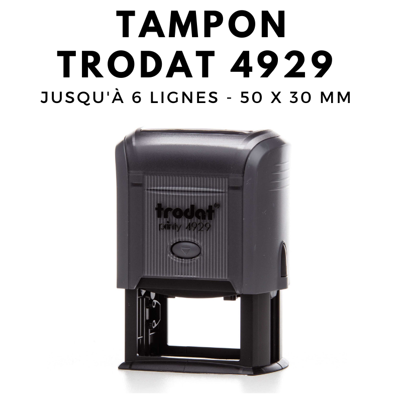 Tampons encreurs et recharge Trodat Tampon encreur 9051, non encré, 90 x 50  mm