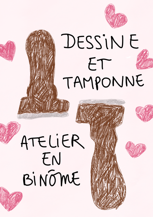 Atelier ex-libris à deux : dessinez et fabriquez vos tampons ex-libris complémentaires