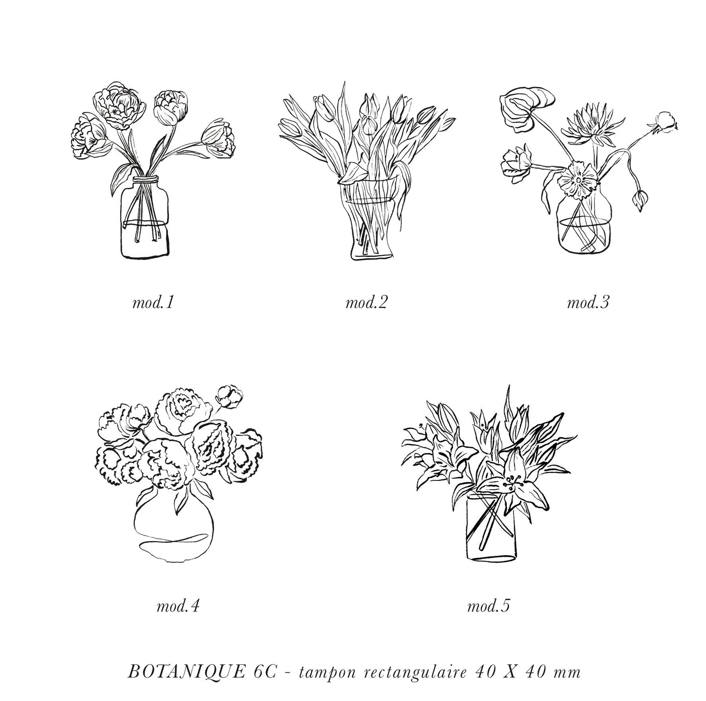 Tampon botanique 6C