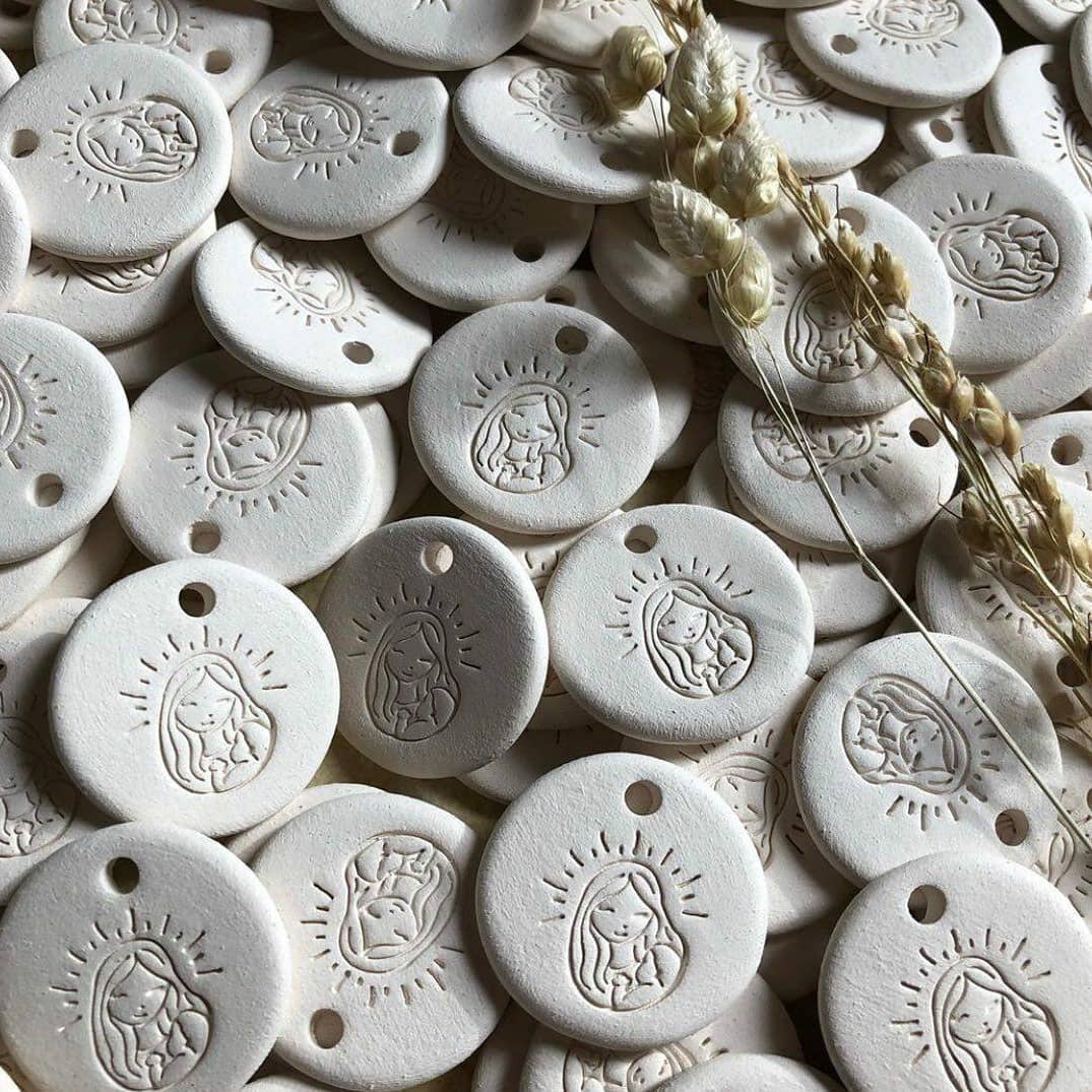 Keoker Tampons à lettres pour argile – Tampons de poterie pour