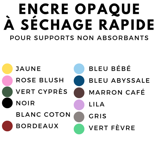 Encre à séchage rapide opaque pour tous supports 15 mL