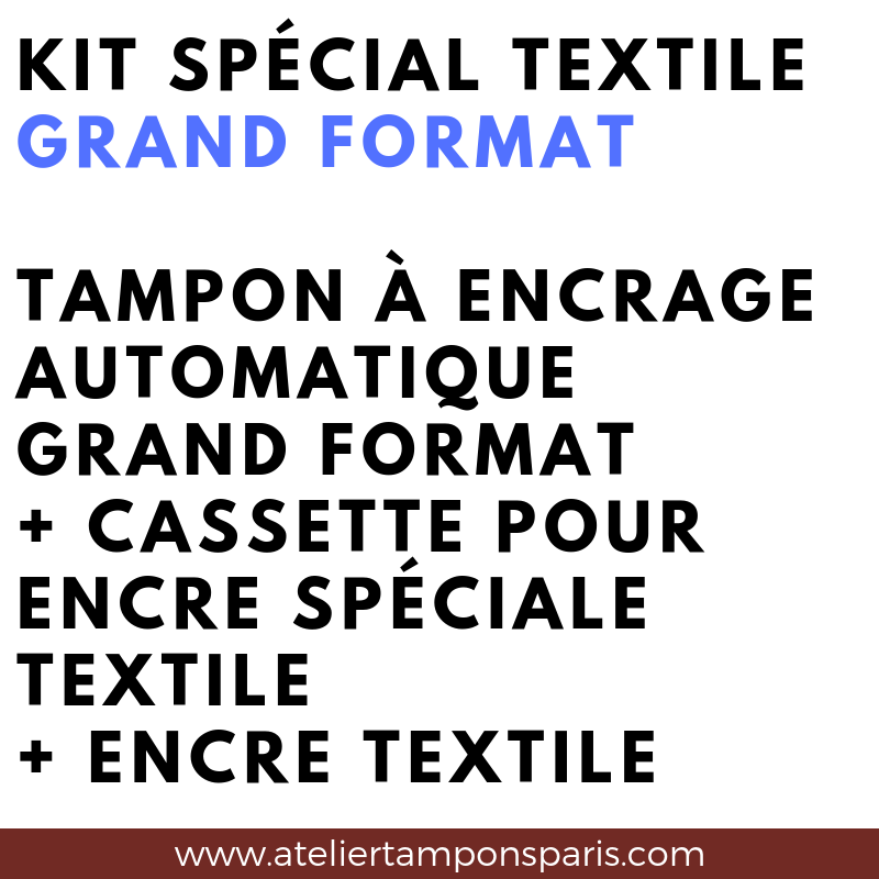 Kit tampon textile pour vêtement à 19,80€